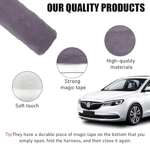 Yourkar 2 PCS Car Seat Belt Cover, Soft Auto Seatbelt Protector - Image 3