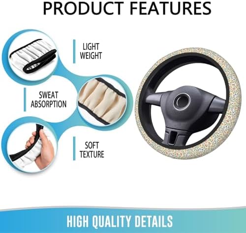 Elastic Steering Wheel Cover, 15 Inch Absorbing Sweat - Image 5