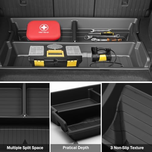 Hidden Trunk Organizer Tray for Tesla Model Y 2019-2026, Custom-Fit Rear - Image 4