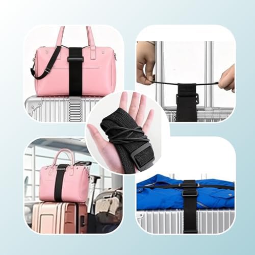 2 Pack Luggage Strap for Carry On Bag, Easy Wrap, Lightweight - Image 7