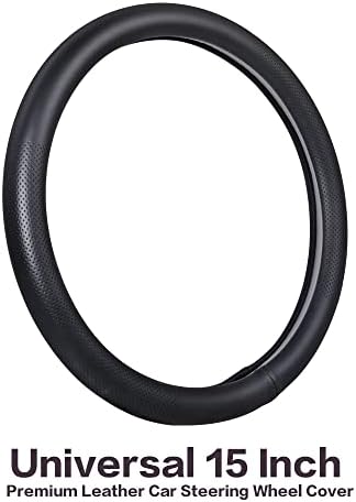Car Steering Wheel Cover, Universal 15 Inch Premium Leather Car Steering Wheel - Image 2