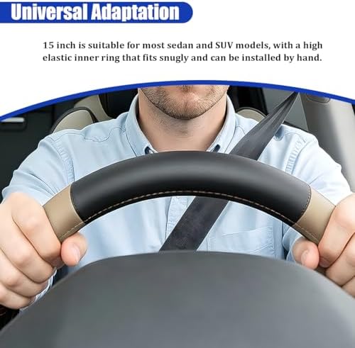 Car Steering Wheel Cover, 14.5-15" - Image 5