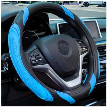Osilly 15 Inch Artificial Leather Steering Wheel Cover by Osilly