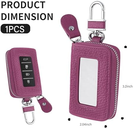 Car Key Fob Case for Replacing Old Key Fob Cover, Genuine Leather Car Key Case - Image 2