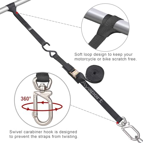 Ayaport Cam Buckle Tie Down Straps 6 feet - Image 3