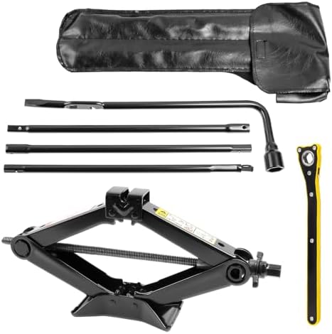 Spare Tire Jack Tool Kit w/ Labor-Saving Ratchet Wrench by Unknown