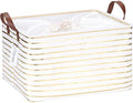 Hinwo 31L Large Canvas Storage Bin by Hinwo
