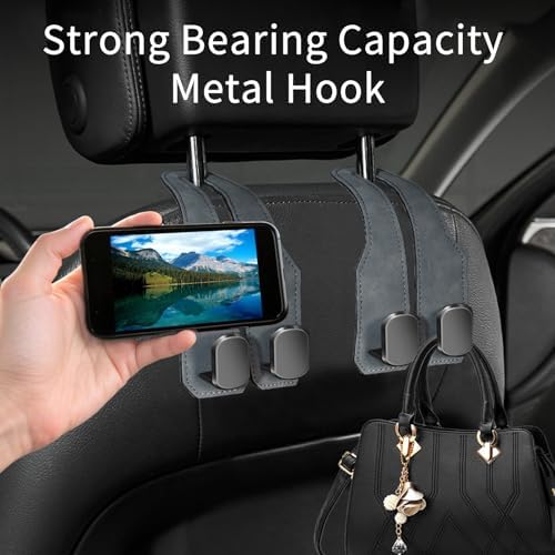 Car Purse Hook, Car Seat Headrest Hooks - Image 3