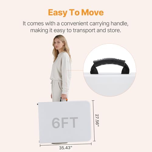 NEWBULIG 6 FT Foldable Table - Image 4