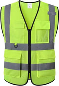 Safety Vest for Men Women Hi Vis Vest by HATAUNKI