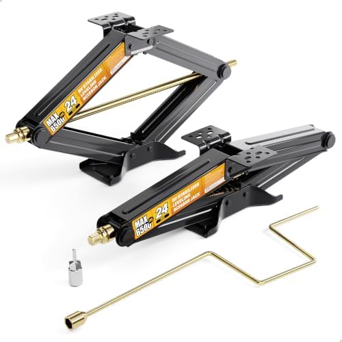 WELLUCK 6500lbs RV Stabilizer Jacks Scissor Jacks by WELLUCK