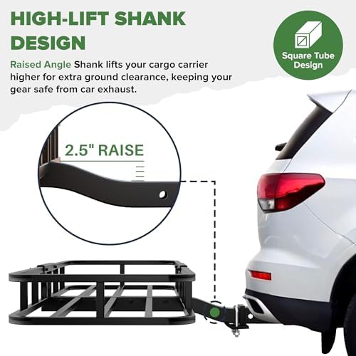 ARKSEN 53" x 19" x 5" Hitch Cargo Carrier - Image 3