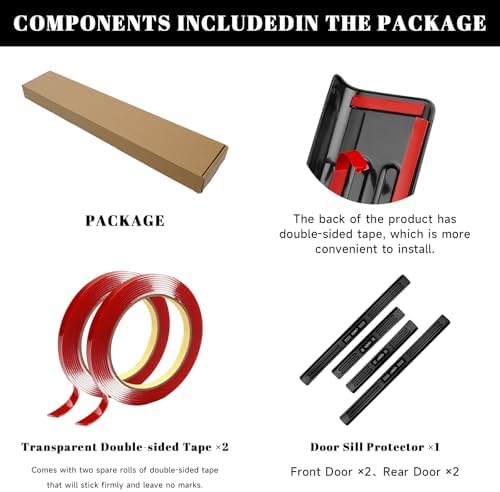 4PCS Car Door Edge Guards Door Sill Protector - Image 6
