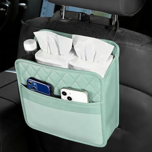 Car Seat Back Organizer, Leather Backseat Hanging Storage Bag, Car Large by Unknown