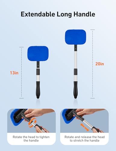 AstroAI Windshield Cleaner Extendable 180° Rotating Handle - Image 2
