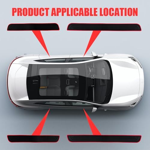 4PCS Car Door Sill Protector, Car Door Edge Guards, Anti-Scratch Rubber Auto - Image 6