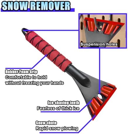 Ice Scraper for Car Windshield, No Scratch Car Window Frost Scraper - Image 6