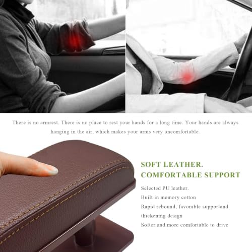 Car Armrest Pad, Adjustable Height Left Elbow Support Anti-Fatigue Car Door Arm - Image 5
