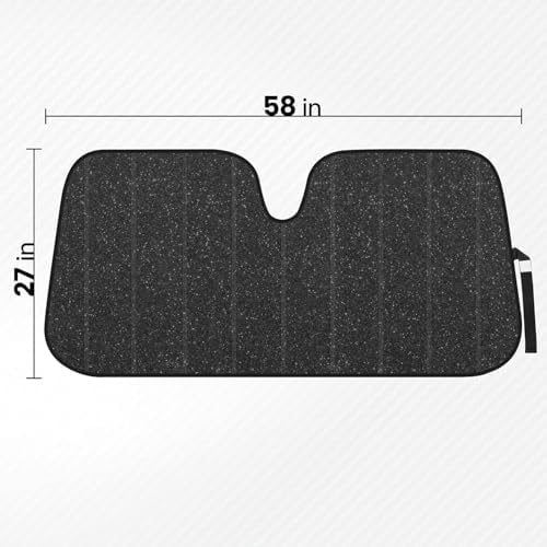 BDK-AS-2511 Front Windshield Shade-Accordion Folding Auto Sunshade - Image 3