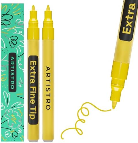ARTISTRO Yellow Acrylic Paint Markers by ARTISTRO