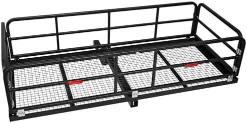 750 LBS Trailer Hitch Cargo Rack, Folding Cargo Hitch Carrier by LALFPET-Loveallforpets