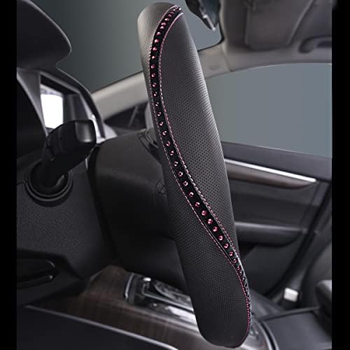 CAR PASS Bling Diamond Leather Steering Wheel Cover, Studded Crystal - Image 5