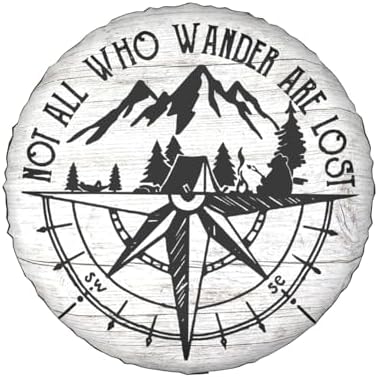 Not All Those Who Wander are Lost Spare Tire Cover Wheel Protectors Waterproof by Unknown