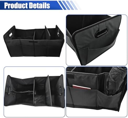 Car Trunk Organizer, 65L Collapsible Auto Storage Box - Image 3