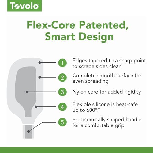 Tovolo Flex-Core Silicone Spatula Metal Handle - Image 5