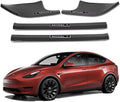 Door Sill Protector for Tesla Model Y, 4 Pieces Door Entry Protectors Strips by FLAMPETUS