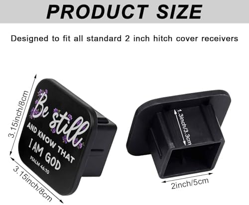 2" Trailer Hitch Cover Rubber Receiver Tube Cap Trailer Hitch Covers - Image 2