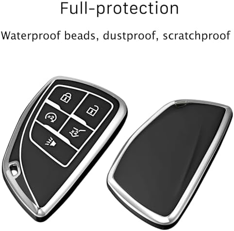 for Chevrolet Key Fob Cover, TPU Protective Key Case - Image 2
