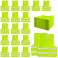 36 Pack High Visibility Safety Vest Bulk Reflective Mesh Security Vest by AllThemedPartyDecorations