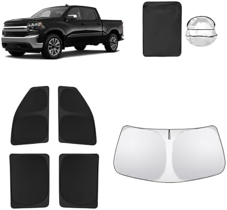 5pcs Car Window Shades for Chevrolet Silverado 2500 Crew cab 2020-2026 by Unknown