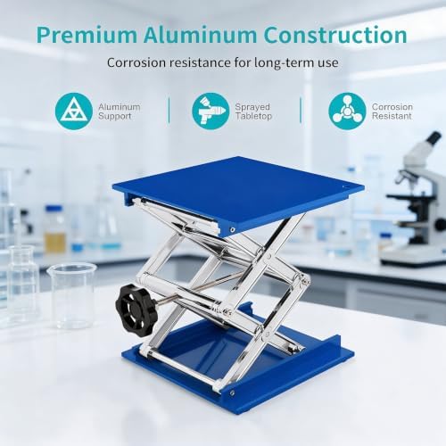 4inch x4inch Lab Jack Stand Platform, Anodized Aluminum Top Deck Laboratory - Image 6