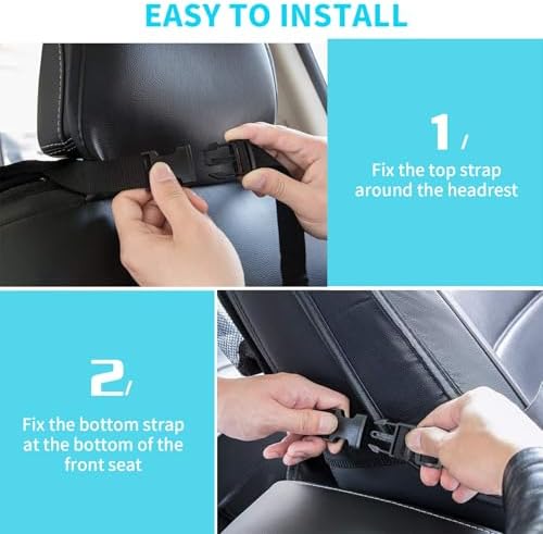TCJJ Car Seat Organizer Backseat Kick Mats Oxford Back Seat Protector - Image 4