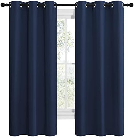 NICETOWN Navy Blackout Curtains - Image 2