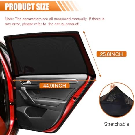 Car Window Shade, Breathable Mesh Privacy Protection Shade, Stretch Car Window - Image 2