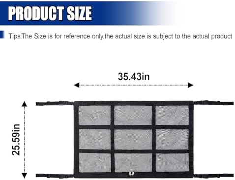 Car Ceiling Cargo Net Pocket - Image 2