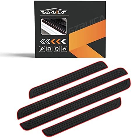 Door Sill Plate Protectors for Car by GZRUICA