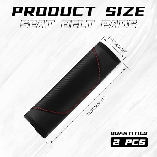 2PCS Car Seat Belt Cover Pads, Seatbelt Shoulder Cushion - Image 2