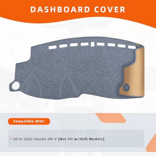 Dashboard Cover Dash Mat Fit for Ho-nda HR-V 2022-2016, Car Dash Board Mat - Image 2