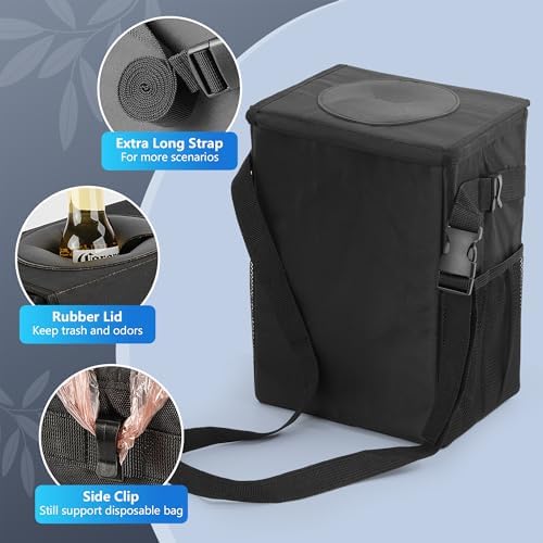 Car Garbage Can with See Through Window, Car Trash Bin with Removable Liner - Image 5