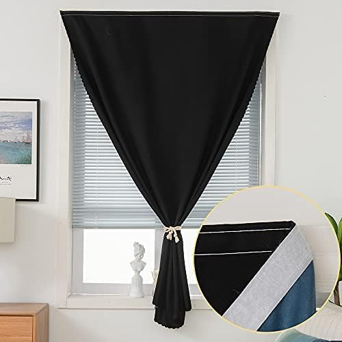 Autohesion Curtains for Windows, Bedroom Blackout Curtains for - Image 2