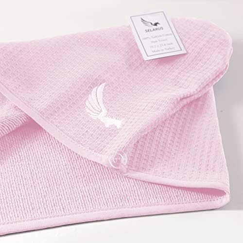 100% Turkish Cotton Hair Towel Wrap - Image 4