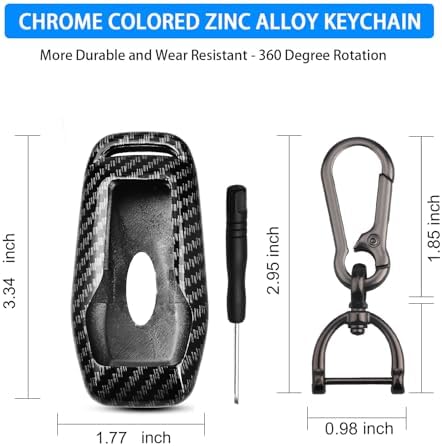 QBUC for Ford Key fob Cover, 4/5 Buttons Smart Key Protection - Image 3