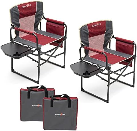 SUNNYFEEL Oversized Camping Chair Portable Directors Chairs by SunnyFeelCamping