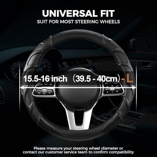 West Llama Car Steering Wheel Cover Anti-Slip, Sporty Design - Image 2