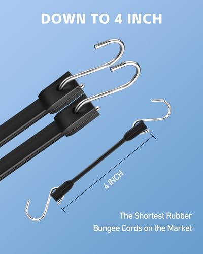 Lucky Straps 4 Inch Short Rubber Bungee Cords - Image 2