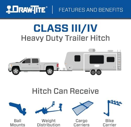 Draw-Tite 75908 Class 3 Trailer Hitch, 2 Inch Square Receiver, Compatible - Image 5